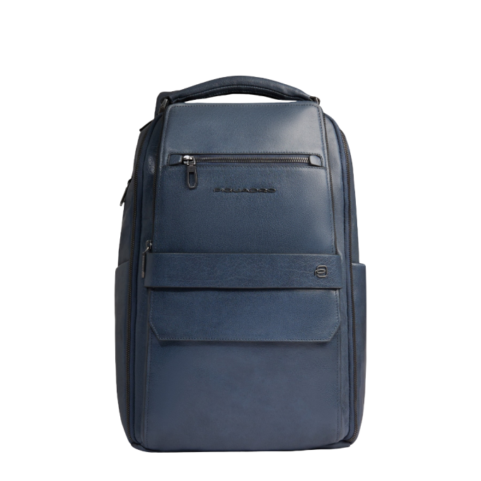 Рюкзак мужской PIQUADRO SOLM серо-голубой кожа CA7021S141/AV