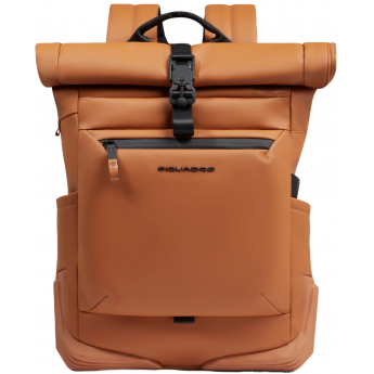 Рюкзак PIQUADRO CORNER 2.0C20W CA6291C2OW/CU роллтоп оранжевый полиуретан Рюкзак PIQUADRO CORNER 2.0C20W CA6291C2OW/CU роллтоп оранжевый полиуретан