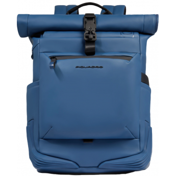 Рюкзак PIQUADRO CORNER 2.0C20W CA6291C2OW/AV роллтоп серо-голубой полиуретан Рюкзак PIQUADRO CORNER 2.0C20W CA6291C2OW/AV роллтоп серо-голубой полиуретан